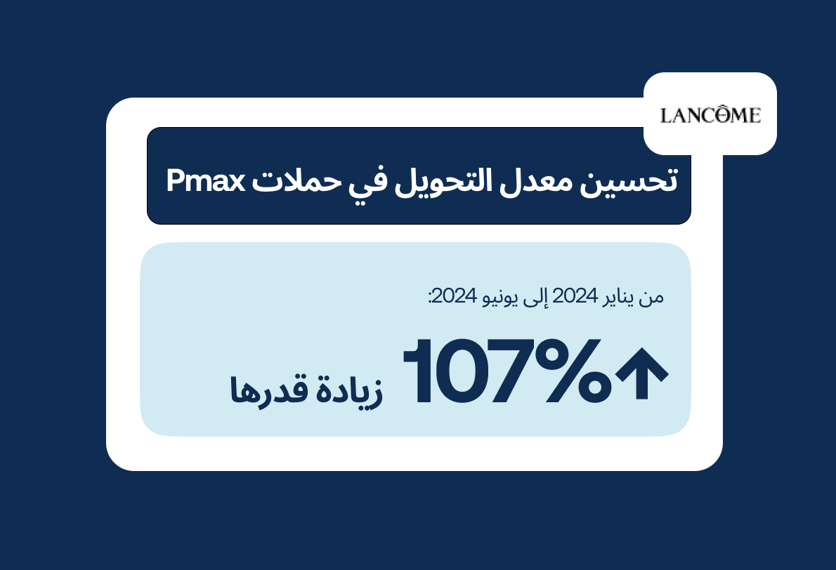 تقسيم حملة Pmax لعلامة لانكوم لتحسين عائد الاستثمار